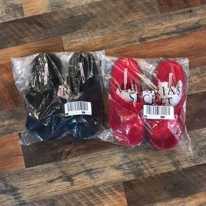 Black and Red Victoria’s Secret Slippers